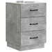 Dulap de noapte Gri Beton 43 x 41 x 63,5 cm Lemn prelucrat - WALTI WALTI