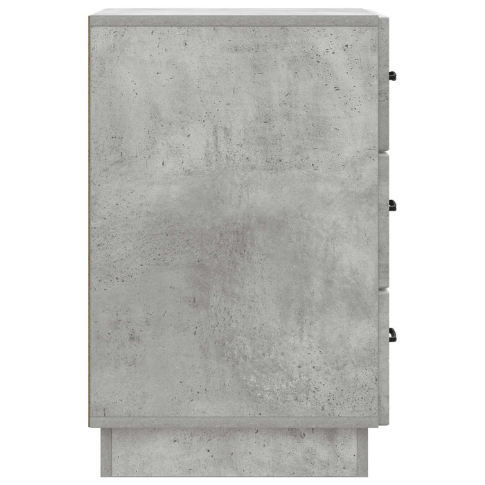 Dulap de noapte Gri Beton 43 x 41 x 63,5 cm Lemn prelucrat - WALTI WALTI