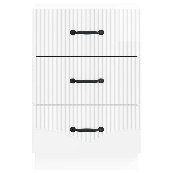 Dulap de noapte cu sertar Alb foarte lucios 43 x 41 x 63,5 cm - WALTI WALTI