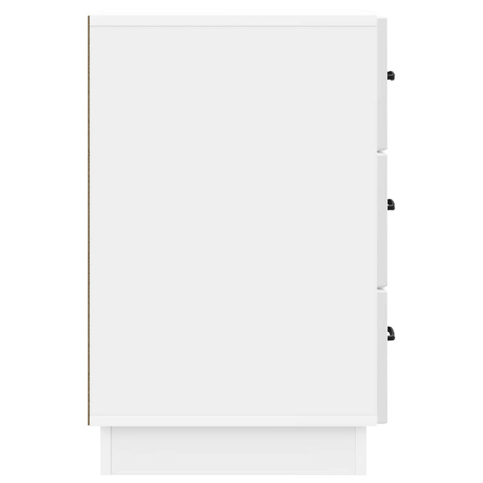 Dulap de noapte cu sertar Alb foarte lucios 43 x 41 x 63,5 cm - WALTI WALTI