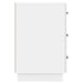 Dulap de noapte cu sertar Alb foarte lucios 43 x 41 x 63,5 cm - WALTI WALTI