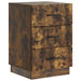 Dulap de noapte Stejar fumuriu 43 x 41 x 63,5 cm Lemn prelucrat - WALTI WALTI
