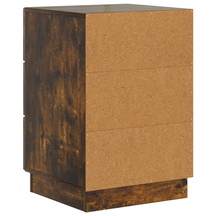Dulap de noapte Stejar fumuriu 43 x 41 x 63,5 cm Lemn prelucrat - WALTI WALTI