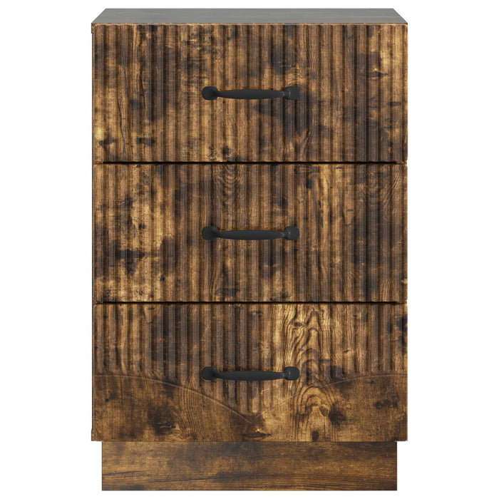 Dulap de noapte Stejar fumuriu 43 x 41 x 63,5 cm Lemn prelucrat - WALTI WALTI