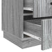 Dulap de noapte Sonoma gri 43 x 41 x 63,5 cm Lemn prelucrat - WALTI WALTI