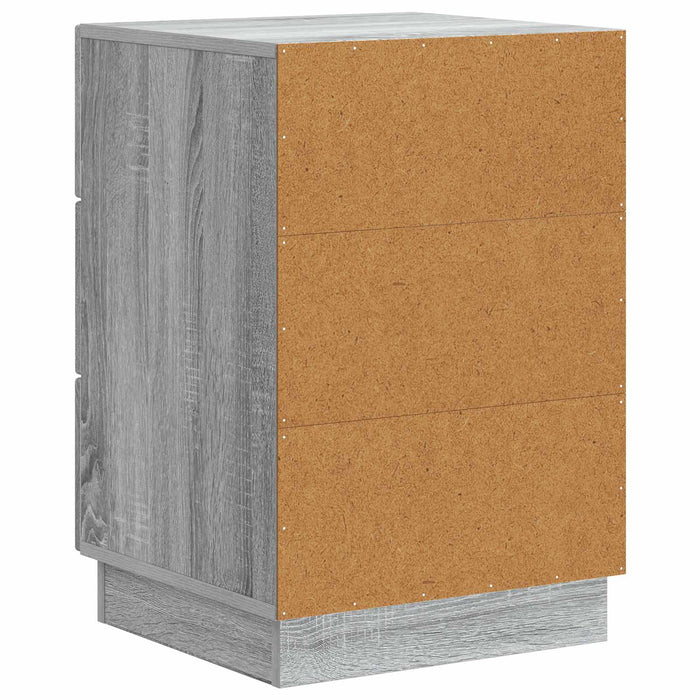 Dulap de noapte Sonoma gri 43 x 41 x 63,5 cm Lemn prelucrat - WALTI WALTI