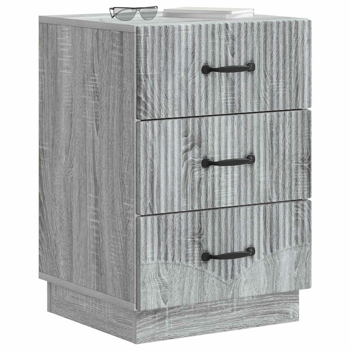 Dulap de noapte Sonoma gri 43 x 41 x 63,5 cm Lemn prelucrat - WALTI WALTI