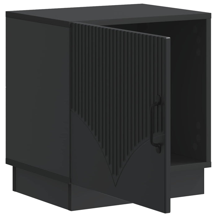Noptieră Negru 43 x 34,5 x 47 cm Lemn prelucrat - WALTI WALTI