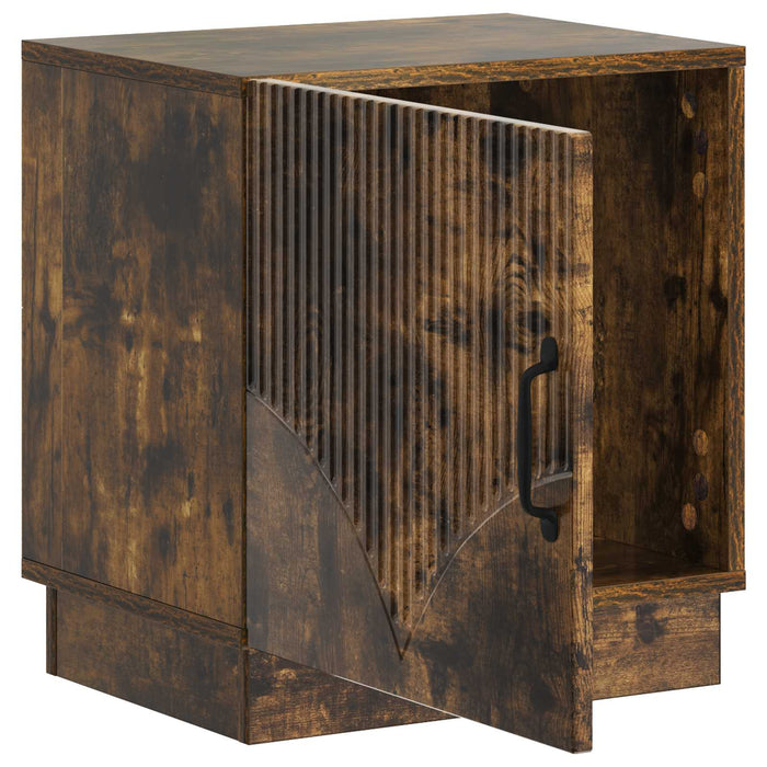 Noptieră Stejar fumuriu 43 x 34,5 x 47 cm Lemn prelucrat - WALTI WALTI