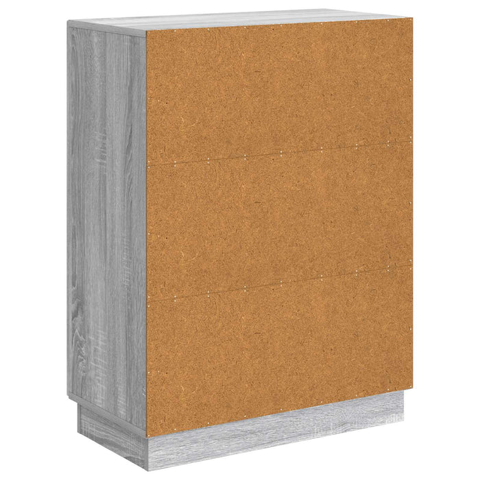 Bufet Sonoma gri 66 x 34,5 x 87 cm Lemn prelucrat - WALTI WALTI