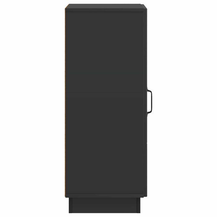 Bufet Negru 33 x 34,5 x 87 cm Lemn prelucrat - WALTI WALTI