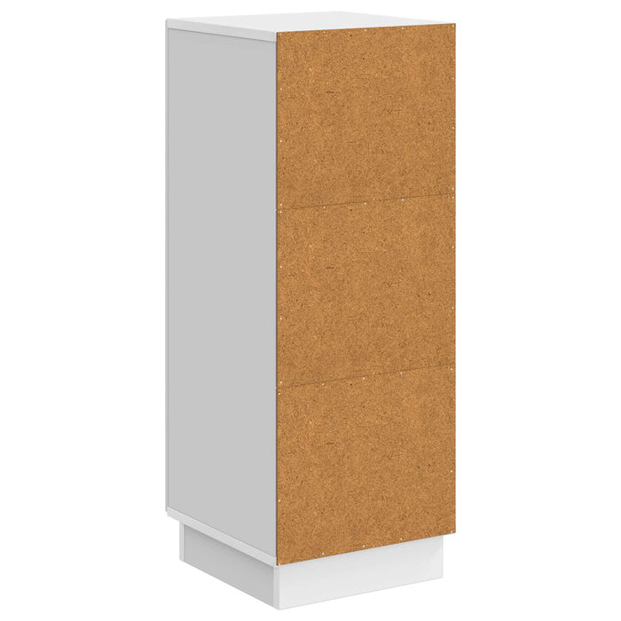 Bufet Alb foarte lucios 33 x 34,5 x 87 cm Lemn prelucrat - WALTI WALTI