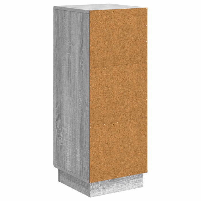 Bufet Sonoma gri 33 x 34,5 x 87 cm Lemn prelucrat - WALTI WALTI