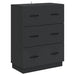 Dulap cu sertare Negru 66 x 34,5 x 87 cm Lemn prelucrat - WALTI WALTI
