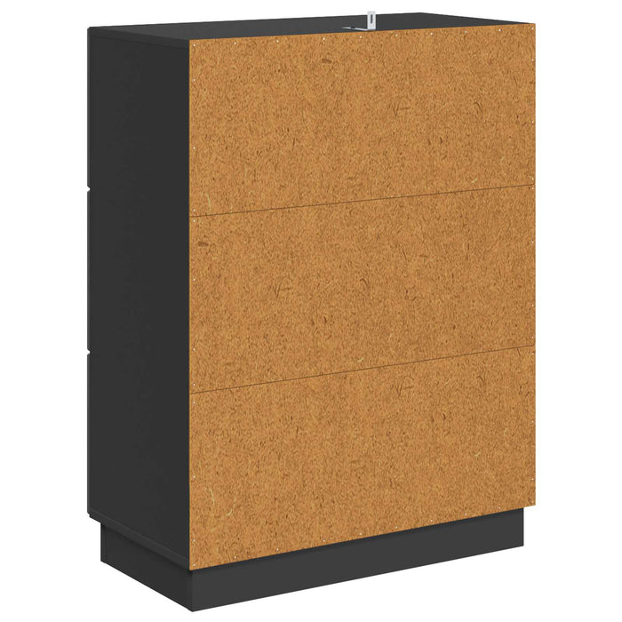 Dulap cu sertare Negru 66 x 34,5 x 87 cm Lemn prelucrat - WALTI WALTI