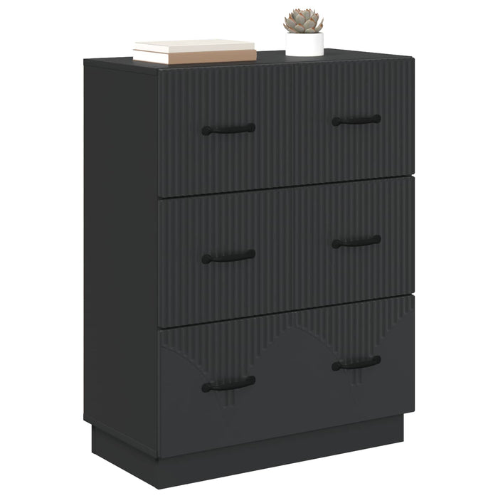 Dulap cu sertare Negru 66 x 34,5 x 87 cm Lemn prelucrat - WALTI WALTI