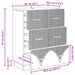 Dulap cu sertare Stejar Sonoma 66 x 34,5 x 87 cm Lemn prelucrat - WALTI WALTI