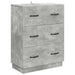 Dulap cu sertare Gri Beton 66 x 34,5 x 87 cm Lemn prelucrat - WALTI WALTI