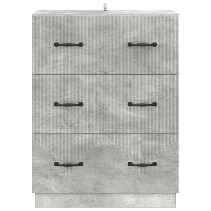 Dulap cu sertare Gri Beton 66 x 34,5 x 87 cm Lemn prelucrat - WALTI WALTI