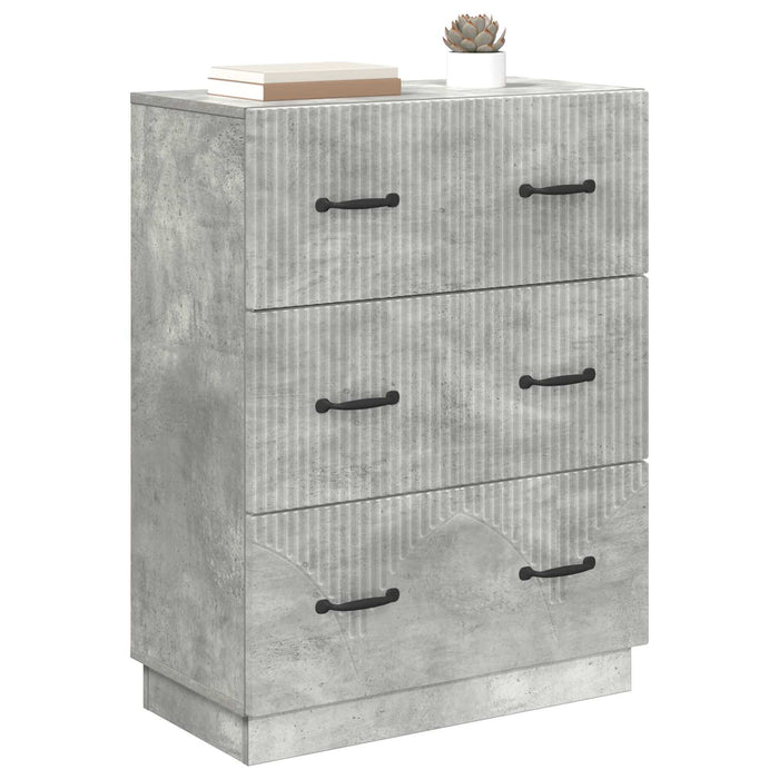 Dulap cu sertare Gri Beton 66 x 34,5 x 87 cm Lemn prelucrat - WALTI WALTI
