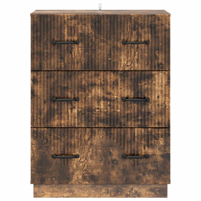 Dulap cu sertare Stejar fumuriu 66 x 34,5 x 87 cm - WALTI WALTI