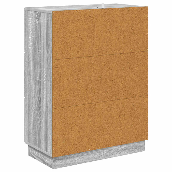 Dulap cu sertare Sonoma gri 66 x 34,5 x 87 cm Lemn prelucrat - WALTI WALTI