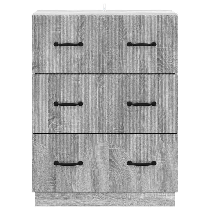 Dulap cu sertare Sonoma gri 66 x 34,5 x 87 cm Lemn prelucrat - WALTI WALTI