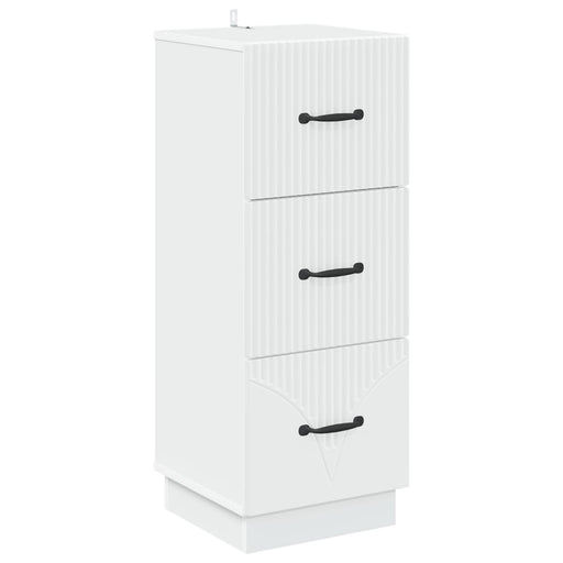 Dulap cu sertare Alb 33 x 34,5 x 87 cm Lemn prelucrat - WALTI WALTI