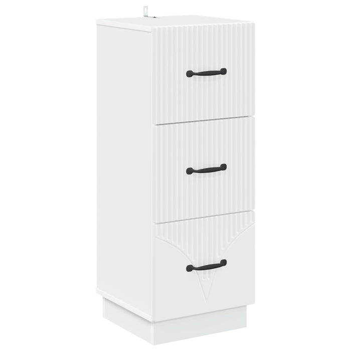 Dulap cu sertare Alb 33 x 34,5 x 87 cm Lemn prelucrat WALTI