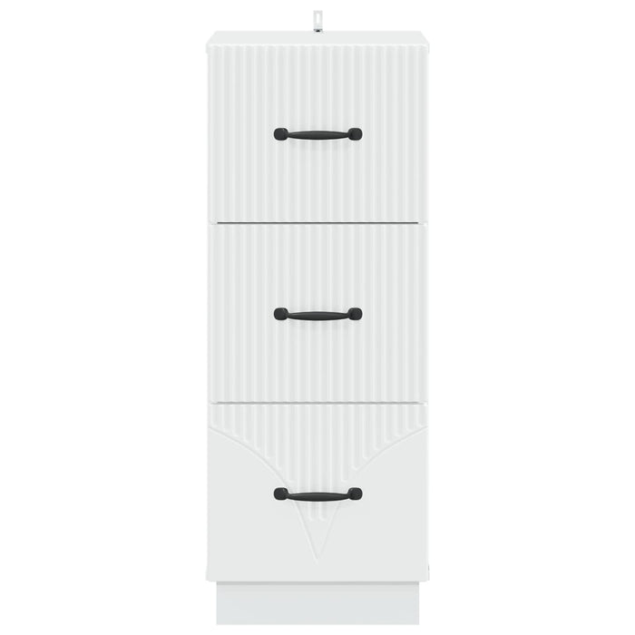 Dulap cu sertare Alb 33 x 34,5 x 87 cm Lemn prelucrat WALTI