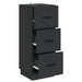 Dulap cu sertare Negru 33 x 34,5 x 87 cm Lemn prelucrat - WALTI WALTI
