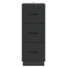 Dulap cu sertare Negru 33 x 34,5 x 87 cm Lemn prelucrat - WALTI WALTI