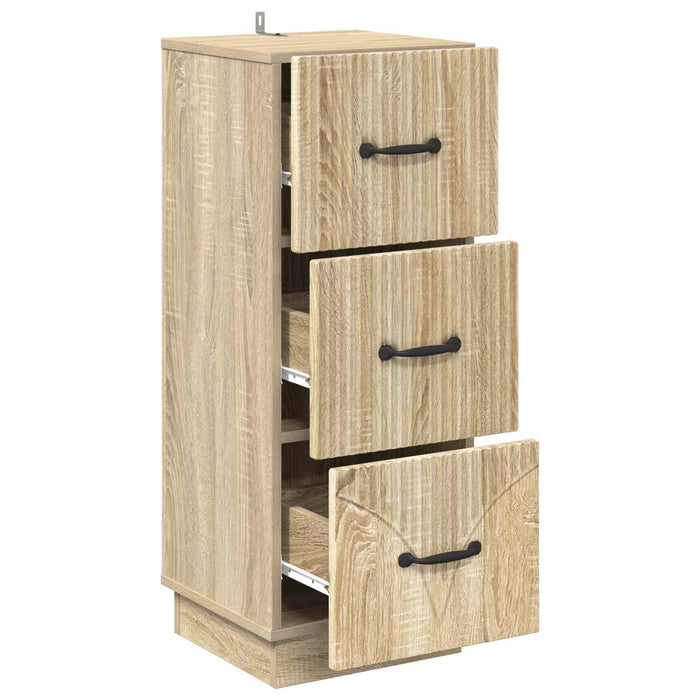 Dulap cu sertare Stejar Sonoma 33 x 34,5 x 87 cm Lemn prelucrat - WALTI WALTI