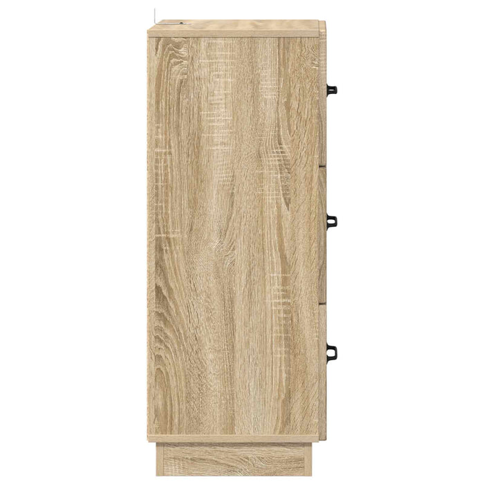 Dulap cu sertare Stejar Sonoma 33 x 34,5 x 87 cm Lemn prelucrat - WALTI WALTI