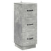 Dulap cu sertare Gri Beton 33 x 34,5 x 87 cm Lemn prelucrat - WALTI WALTI