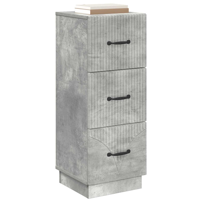 Dulap cu sertare Gri Beton 33 x 34,5 x 87 cm Lemn prelucrat - WALTI WALTI