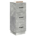 Dulap cu sertare Gri Beton 33 x 34,5 x 87 cm Lemn prelucrat - WALTI WALTI