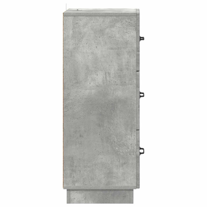 Dulap cu sertare Gri Beton 33 x 34,5 x 87 cm Lemn prelucrat - WALTI WALTI