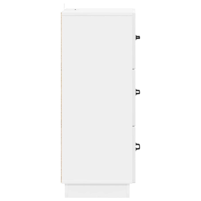 Dulap cu sertare Alb foarte lucios 33 x 34,5 x 87 cm - WALTI WALTI