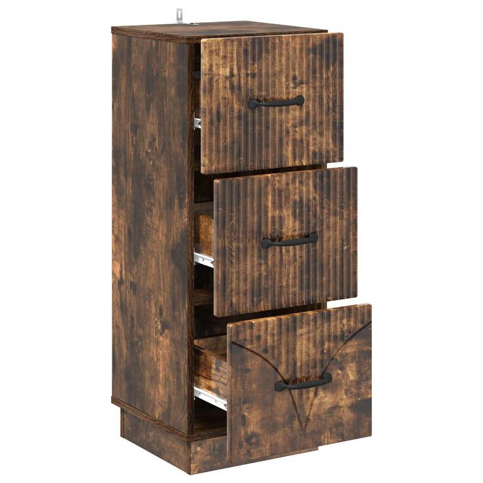 Dulap cu sertare Stejar fumuriu 33 x 34,5 x 87 cm - WALTI WALTI