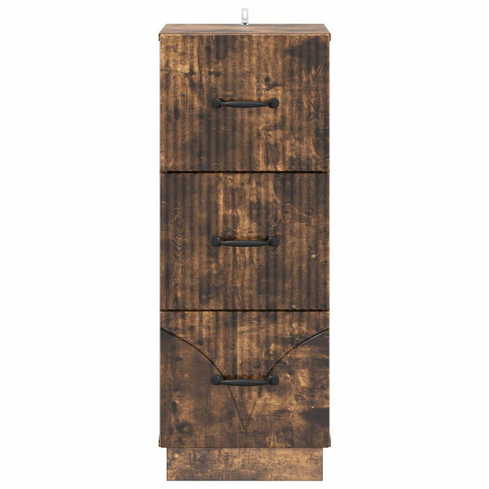 Dulap cu sertare Stejar fumuriu 33 x 34,5 x 87 cm - WALTI WALTI
