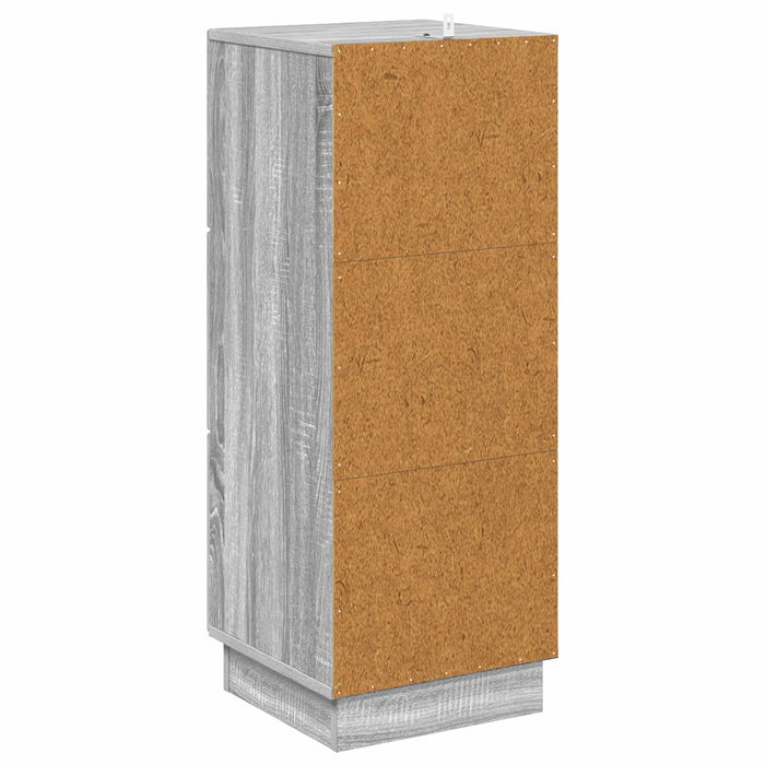 Dulap cu sertare Sonoma gri 33 x 34,5 x 87 cm Lemn prelucrat - WALTI WALTI