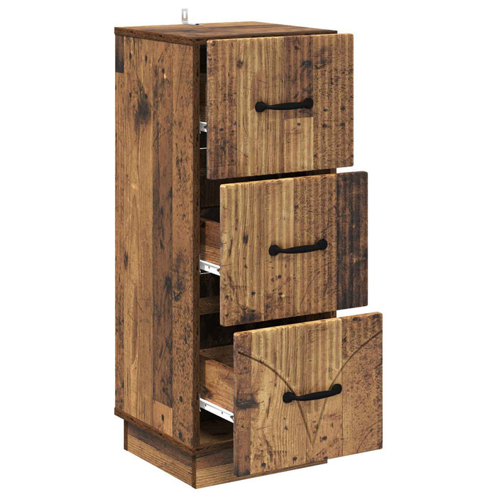 Dulap cu sertare Lemn vechi 33 x 34,5 x 87 cm Lemn prelucrat - WALTI WALTI