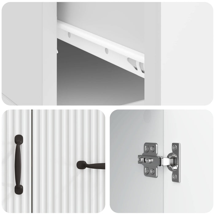 Bufet cu sertar Alb 66 x 34,5 x 87 cm Lemn prelucrat - WALTI WALTI