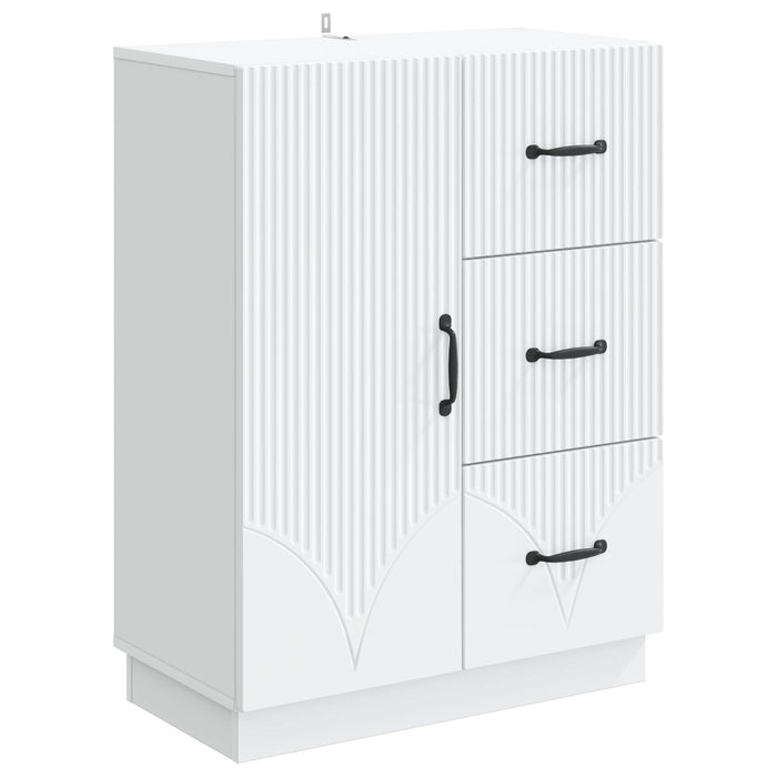 Bufet cu sertar Alb 66 x 34,5 x 87 cm Lemn prelucrat - WALTI WALTI
