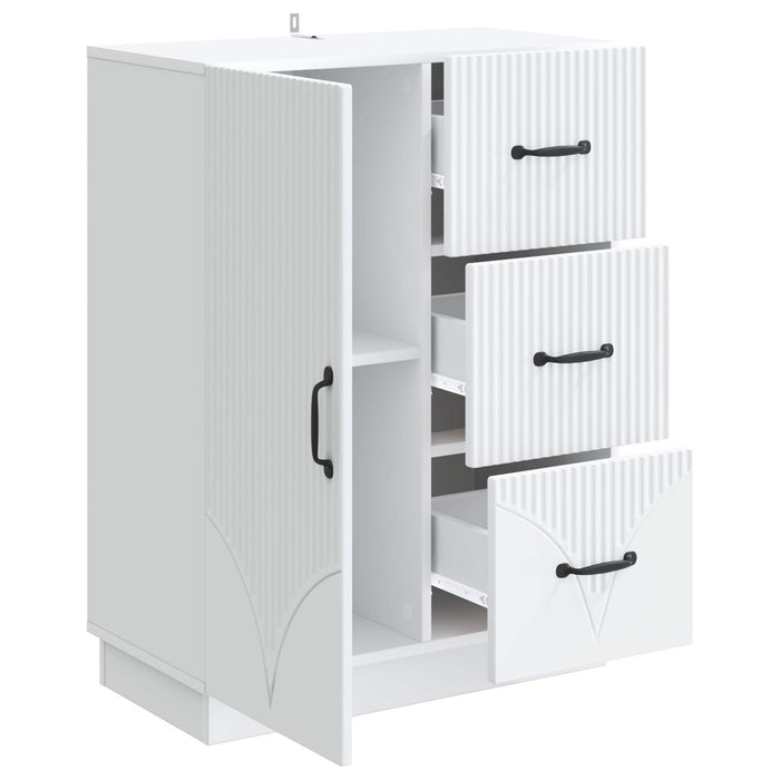 Bufet cu sertar Alb 66 x 34,5 x 87 cm Lemn prelucrat - WALTI WALTI