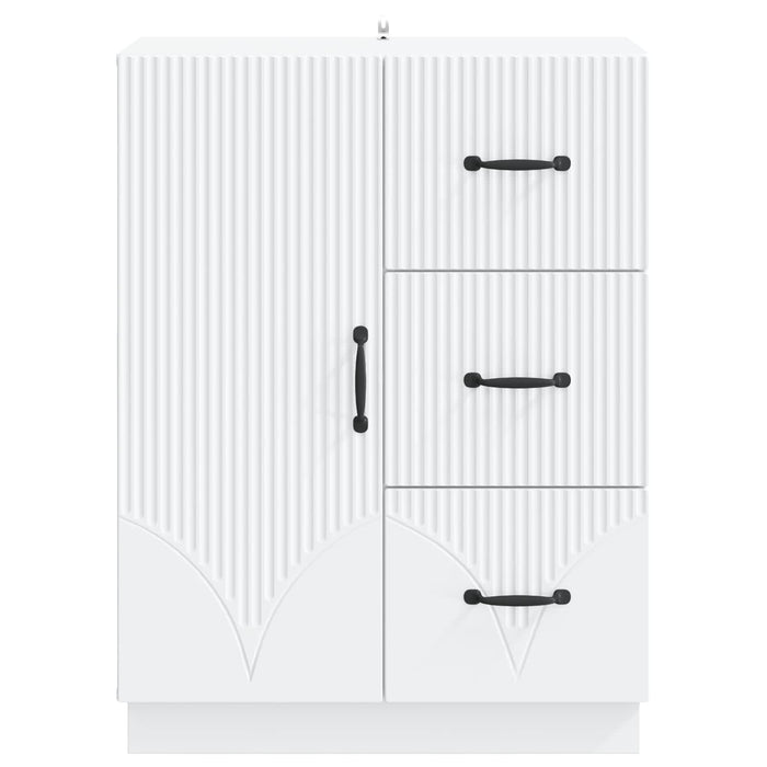 Bufet cu sertar Alb 66 x 34,5 x 87 cm Lemn prelucrat - WALTI WALTI