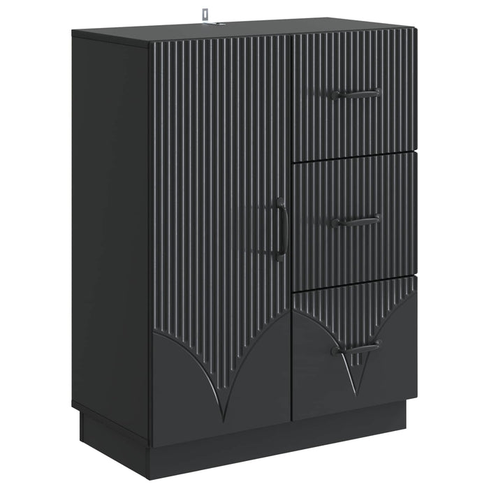 Bufet cu sertar Negru 66 x 34,5 x 87 cm Lemn prelucrat - WALTI WALTI