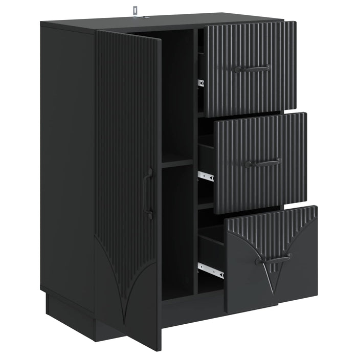 Bufet cu sertar Negru 66 x 34,5 x 87 cm Lemn prelucrat - WALTI WALTI