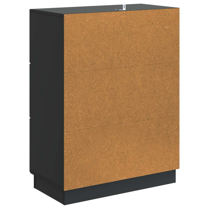 Bufet cu sertar Negru 66 x 34,5 x 87 cm Lemn prelucrat - WALTI WALTI
